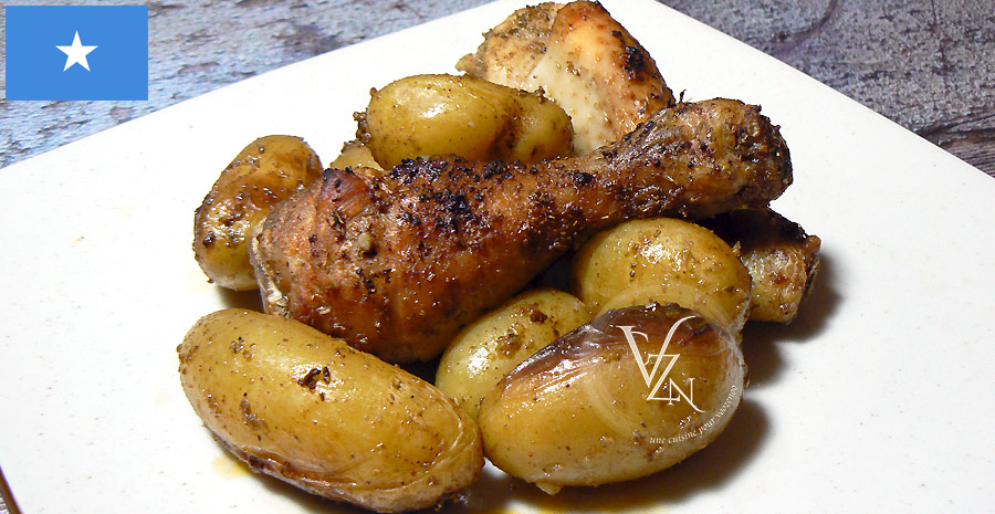 recettes somaliennes pilons de poulet rôtis