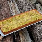 Tarte amande-rhubarbe sans sucre 0