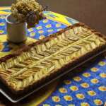 Tarte amande-rhubarbe sans sucre