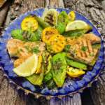 Thon et légumes grillés