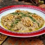 Caviar d&rsquo;aubergine aux yaourt, noix et menthe 0