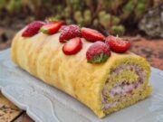 Roulé aux citron vert et fraises (Uruguay)
