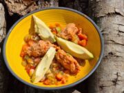 Soupe et glace de tomate au basilic