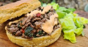 Burger du Botswana – Vetkoek