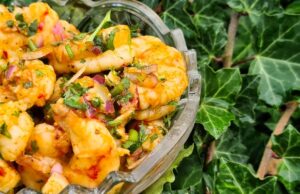 Ceviche de crevettes hondurien