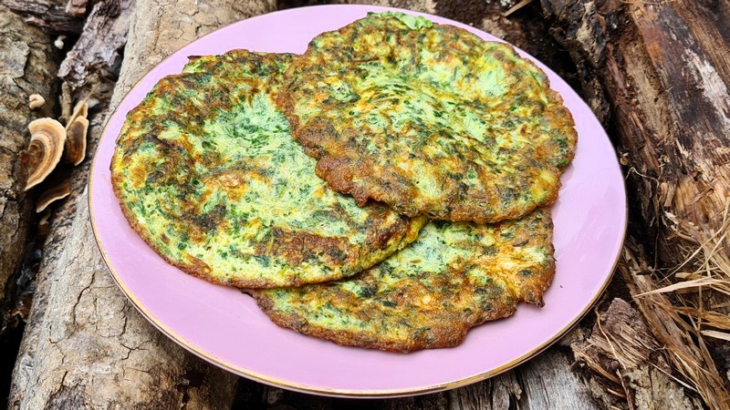 recettes arméniennes Omelettes à l'oignon et au persil
