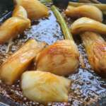 Fenouils et oignon caramélisés sur crème de feta0009