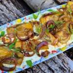 Fenouils et oignon caramélisés sur crème de feta0021