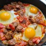 Oeufs aux saucisses épicées 0013