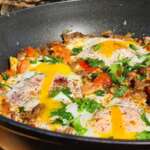 Poêlée d&rsquo;agneau aux oeufs 0