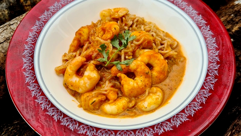 recettes ougandaises spaghetti aux crevettes