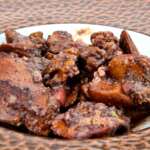 Foies de volaille à la bourguignonne