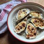 Huîtres gratinées au camembert