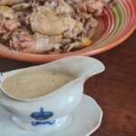 Poulet aux champignons à la normande