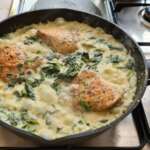 Poulet aux épinards et lait de coco 0012
