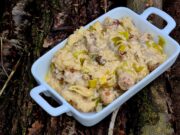 Risotto breton à la saucisse et au poireau
