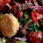 Salade au Chavignol frit 0