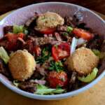 Salade au Chavignol frit